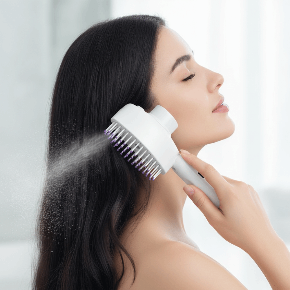 Hair Spray Color - Wielofunkcyjny grzebień do masażu z czerwonym