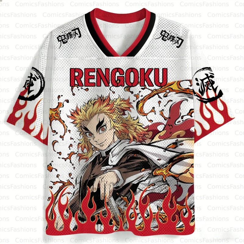 Koszulka Demon Slayer Kyojuro  – Cosplay Flame Prop recenzja i cena